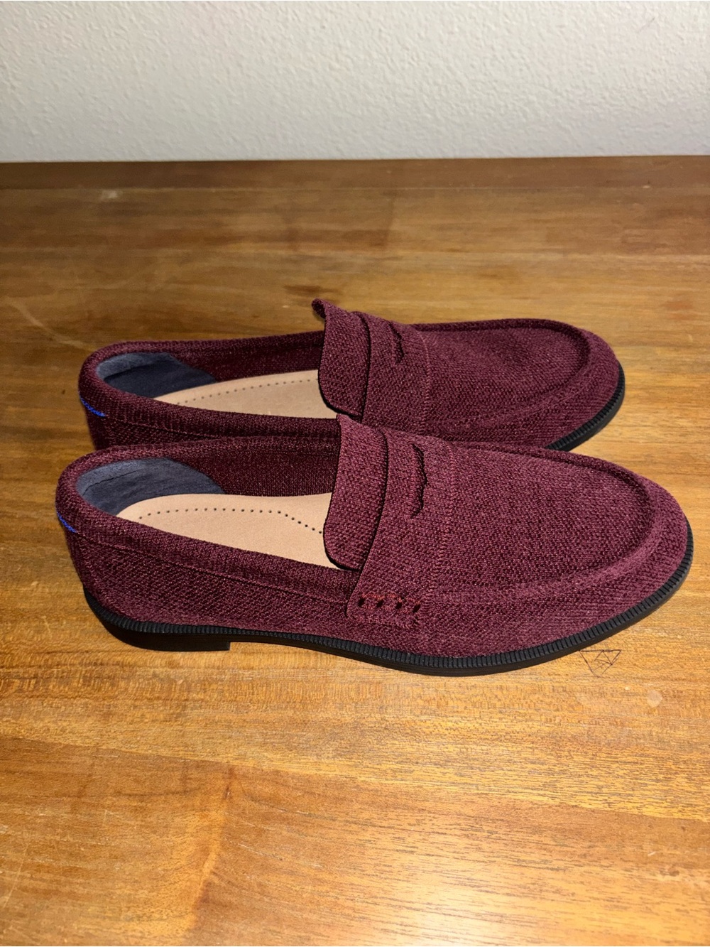Women Burgundy Penny Loafers 8.5 NWOB - Picture 3 of 6